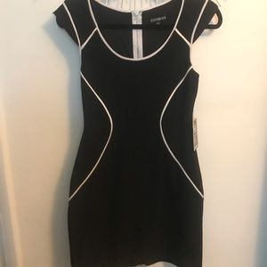 Express Dress black and white